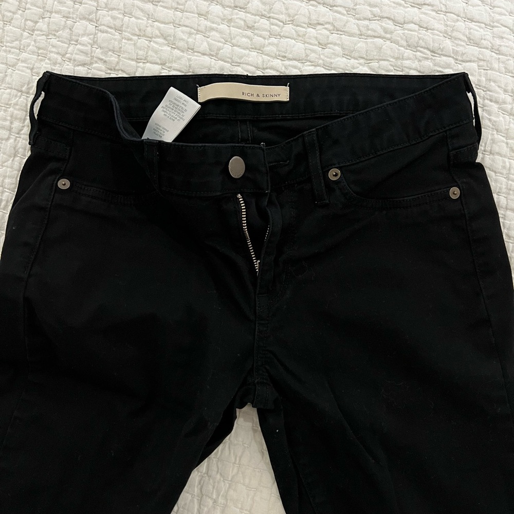 RICH & SKINNY. Black skinny jeans size 27